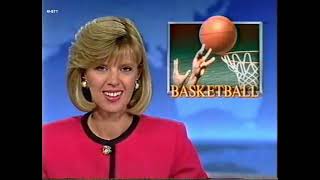 Feb 8 1993  Shaq ONeal breaks basketball backboard hydraulics Australian TV report [upl. by Areht]