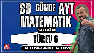 🟥 TÜREV 6 ✅ Bileşke Fonksiyon Türevi  80 Günde AYT Matematik  AYT Matematik Kampı [upl. by Ettenauq92]