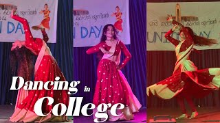 Dancing in College Again💃🫠♥️  Hansika Krishna [upl. by Essiralc]