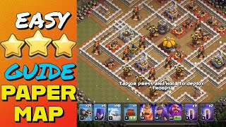 EASY 3 Star Guide for Goblin Map quotPaper Mapquot  Townhall 11  Clash of Clans [upl. by Seditsira]