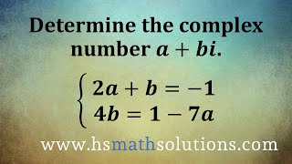 Writing a Complex Number in abi Form Example [upl. by Lilak]