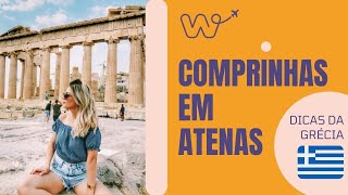 Compras na Grécia Caminhada em Atenas por Monastiraki até Plaka [upl. by Alyel]