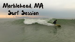 Surfing Session in Marblehead MA [upl. by Tanberg]