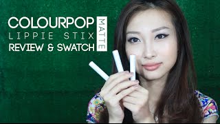 Colourpop Lippie Stix Matte ♡ Review amp Swatch [upl. by Avat373]