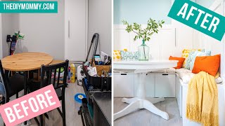 I Used IKEA NORDLI for a Stunning BuiltIn Kitchen Bench Seat  Breakfast Nook MAKEOVER [upl. by Beilul]