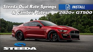 20202022 Shelby GT500 Dual Rate Springs amp Camber Plates  Review amp Install [upl. by Mailiw]