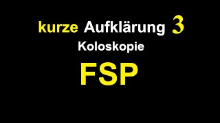 kurze Aufklärung 3  Koloskopie  Fachsprachprüfung FSP [upl. by Nwahsram191]