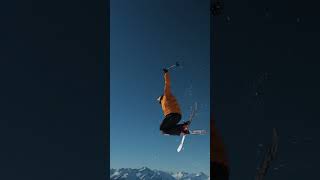 How to Carve a Jump on Skis  shorts [upl. by Egni]