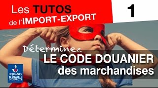 Tuto 1  déterminez le code douanier des marchandises [upl. by Hirschfeld]