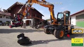 JCB Hydradig 110 W  Rototilt RT30 DEMO  Lang Machinery [upl. by Rennie]