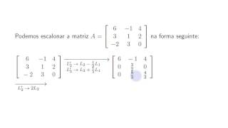 Álgebra linear  caraterística de uma matriz 2 [upl. by Solracsiul]