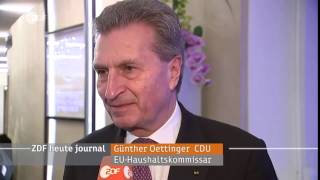 Günther Oettinger zu Trumps Vereidigung [upl. by Turnbull467]