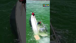 Boat SINKS at Haulover Inlet  Wavy Boats [upl. by Corene]