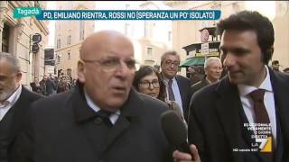 PD Emiliano rientra Rossi no Speranza un po isolato [upl. by Yeltnarb551]