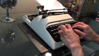 Olivetti Lettera 12 typewriter HD [upl. by Odyssey]