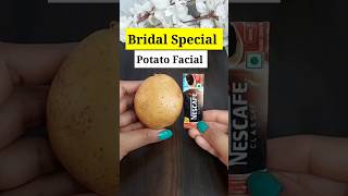 Festival season special Facial Bridal special Patato facial😱🍅✨️shortvideo shortsfeed bridalfacial [upl. by Ursuline]