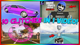 SOLO 10 GTA Glitches In 1 Video After 167  The Best GTA 5 Glitches All In 1 Video [upl. by Savinirs135]