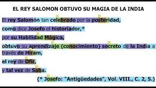 Parte 54 ESTUDIO de ISIS Sin VELO Tomo I Cap V Pg 154 EL REY SALOMON OBTUVO SU MAGIA DE LA INDIA [upl. by Irec]