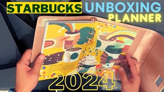 UNBOXING STARBUCKS 2024 PLANNER [upl. by Murtagh185]