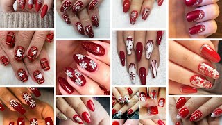 50 Christmas nail art designs for short and medium nails design [upl. by Bernardo]