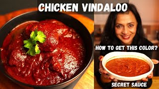 CHICKEN VINDALOO Recipe  Vindaloo PASTE SECRETS  How to get the RED COLOUR in your paste [upl. by Diskin]