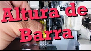 Cómo graduar Altura Barra de Aguja Fileteadora  Overlock 757F  Profe Suescún  4K [upl. by Anaira831]