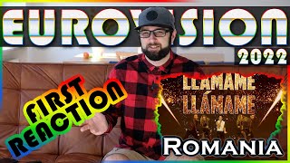 Romanian reacts to Eurovision 2022 Romania WRS  Llamame [upl. by Darrelle]