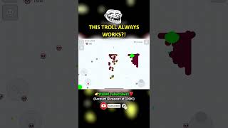 THIS TROLL ALWAYS WORKS😎 Would you fall for this Agario Mobile shorts [upl. by Onfre]