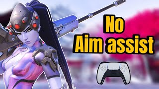 Playing Widowmaker with NO AIM ASSIST on CONSOLE Is it possible  Overwatch 2 [upl. by Madi]