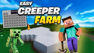 Minecraft Easy Creeper Farm 🚜🐄🌾 [upl. by Bergman]