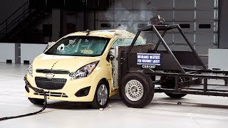 2013 Chevrolet Spark side IIHS crash test [upl. by Emee]