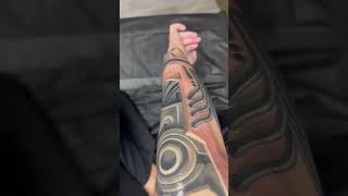 Tattooing my dogs name onto my robotic arm [upl. by Galasyn]