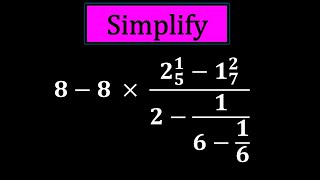 SIMPLIFY  𝟖−𝟖 × 𝟐𝟓𝟏−𝟏𝟕𝟐𝟐−𝟏𝟔−𝟏𝟔 Continued Fraction Can you [upl. by Louis]