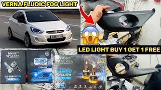 Verna Fludic Fog Light All Car Light Problem Solve ✅ LED LIght amp Fog Light Projector For Cars [upl. by Volney]