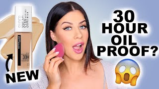 I TESTED THE NEW MAYBELLINE 30 HOUR FOUNDATION IS IT WORTH THE HYPE [upl. by Zeni]