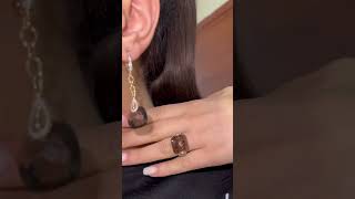 585проба gold jewelry алтын jewellery diamond золото fashion ring earrings youtubeshorts [upl. by Sikras]