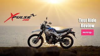 Hero Xpulse 200 4V  2022  Test Ride  Malayalam Review  The Pistons [upl. by Lemar]