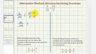 Ex3 Division Involving Fractions  Compare Alternative and Traditional Methods [upl. by Chauncey]