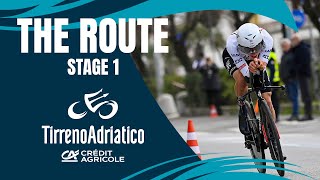 Tirreno Adriatico 2024  Tappa 1 il percorso [upl. by Llertac145]