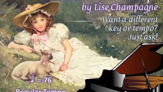 Monsieur le Printemps by Lise Champagne Piano Accompaniment [upl. by Rohpotsirhc]