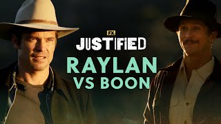 Raylan vs Boon  Scene  Justified  FX [upl. by Maurey]