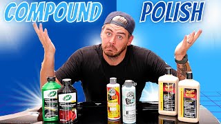 COMPOUND VS POLISHING FOR YOUR CAR  When to use compound vs polish [upl. by Bussy]