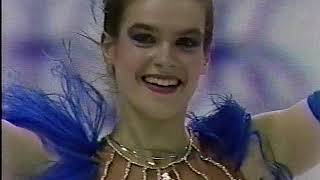 Katarina Witt GDR  1988 Calgary Figure Skating Ladies Short Program US ABC [upl. by Tedda]