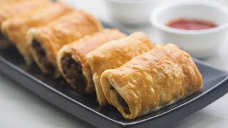 Easy Chicken Patties  Chicken Puff Pastry Recipe by The Food Fantasy [upl. by Paula]