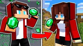 MAIZEN  JJ became a GIRL2  Minecraft Animation JJ amp Mikey [upl. by Eileek880]