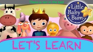 Learn with Little Baby Bum  Ten In The Bed  Nursery Rhymes for Babies  Songs for Kids [upl. by Bayless]