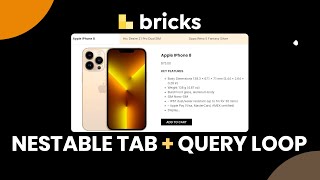 Dynamic tabs in Bricks Builder  Nestable Tab  Query Loop [upl. by Ozner]