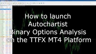 How to launch Autochartist Binaries on the TTFX MT4 platform [upl. by Golda]