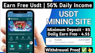 🥳 best earning app today free withdraw usdt mining website crypto investment daily income [upl. by Acimaj156]