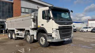 VOLVO FM410 EURO 6 8X4 ALLOY INSULATED TIPPER 2018 AY68 PZX [upl. by Bruis]